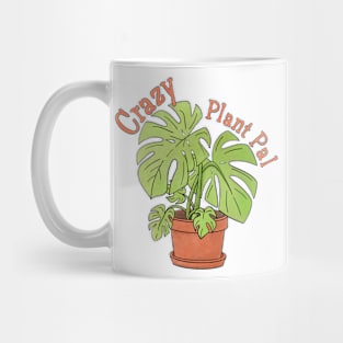 Crazy Plant Pal with Monstera Plant Mug